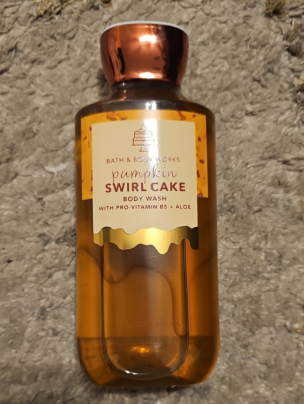 Bath & Body Works Pumpkin Swirl Cake Body Wash - Copper & Amber